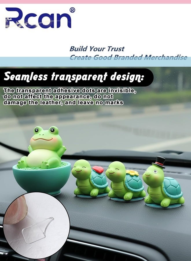 Rcan 210 PCS Transparent Adhesive Dots, Double Sided Sticky Tack - Double Sided Adhesive Pads, Strong and Traceless Adhesive Stick Dots for Poster, Photos, Office & Home，Festival Party Decorations, Office & Car - Image 2