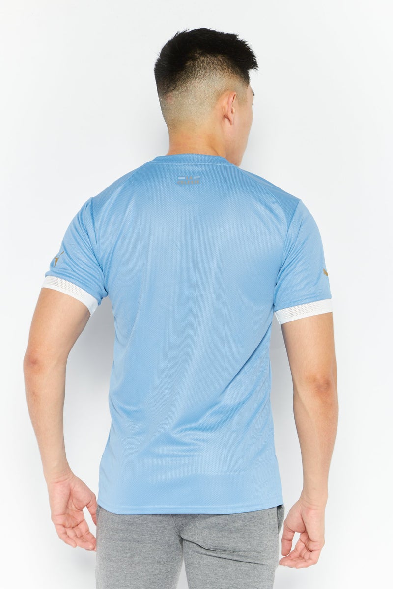 PUMA تي شيرت تدريب قصير الأكمام للرجال، أزرق سماوي - Image 4