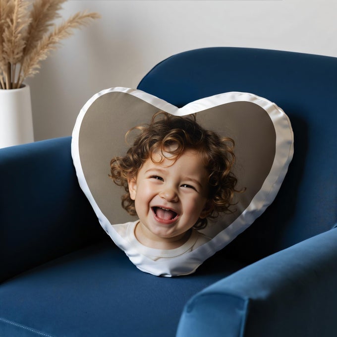 PERSONALIZED PHOTO PILLOW COVER CUSTOM CUSHION WITH ANY PICTURE PRINT CUSTOMIZED PILLOWS WITH YOUR LOVED ONESFAMILY HEART PILLOWS GIFTS