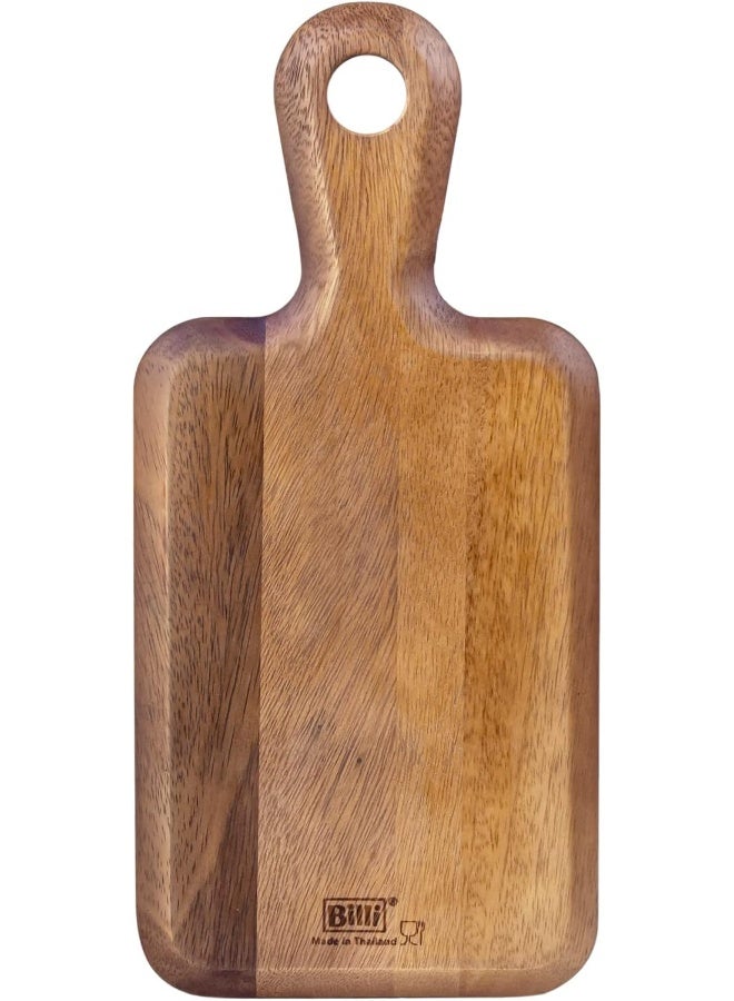 بيلي لوح تقطيع بيللي خشبي بمقبض - قشر بيتزا/لوح تقطيع/صينية تقديم من خشب الأكاسيا - Image 4