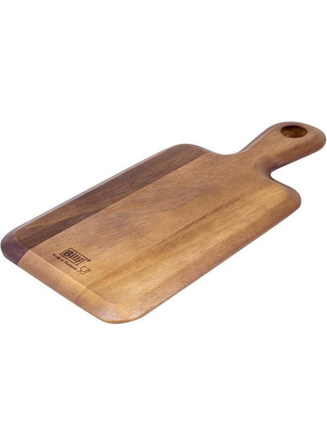 بيلي لوح تقطيع بيللي خشبي بمقبض - قشر بيتزا/لوح تقطيع/صينية تقديم من خشب الأكاسيا - Image 1