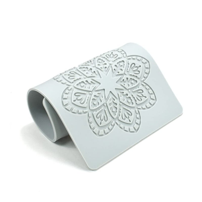 TUKE Hollow Snowflake Silicone Mold Chocolate Candy Fondant Mold 3D Embossing Silicone Mold Cake Fondant Silicone Mold Clay Mould for Cupcake Top Sugar Craft Cake Decoration (A_11.2x5.6x0.12inch) - Image 5