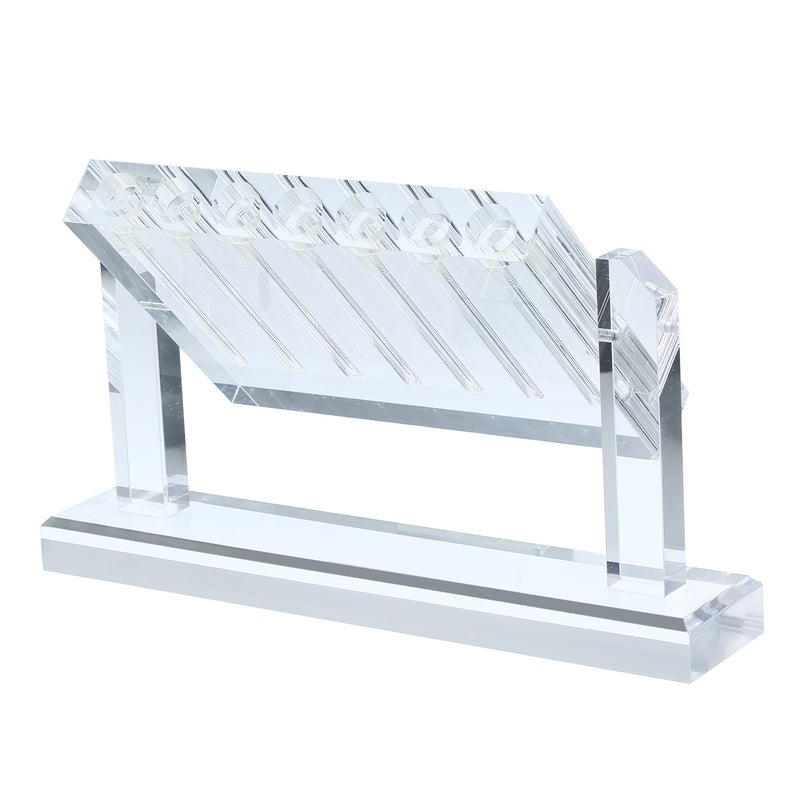 7 Tubes Automobile Oil Quality Comparator Transmission Oil Viscosity Tester Comparator Transparent Glass Tester Demonstration Stand - Image 1