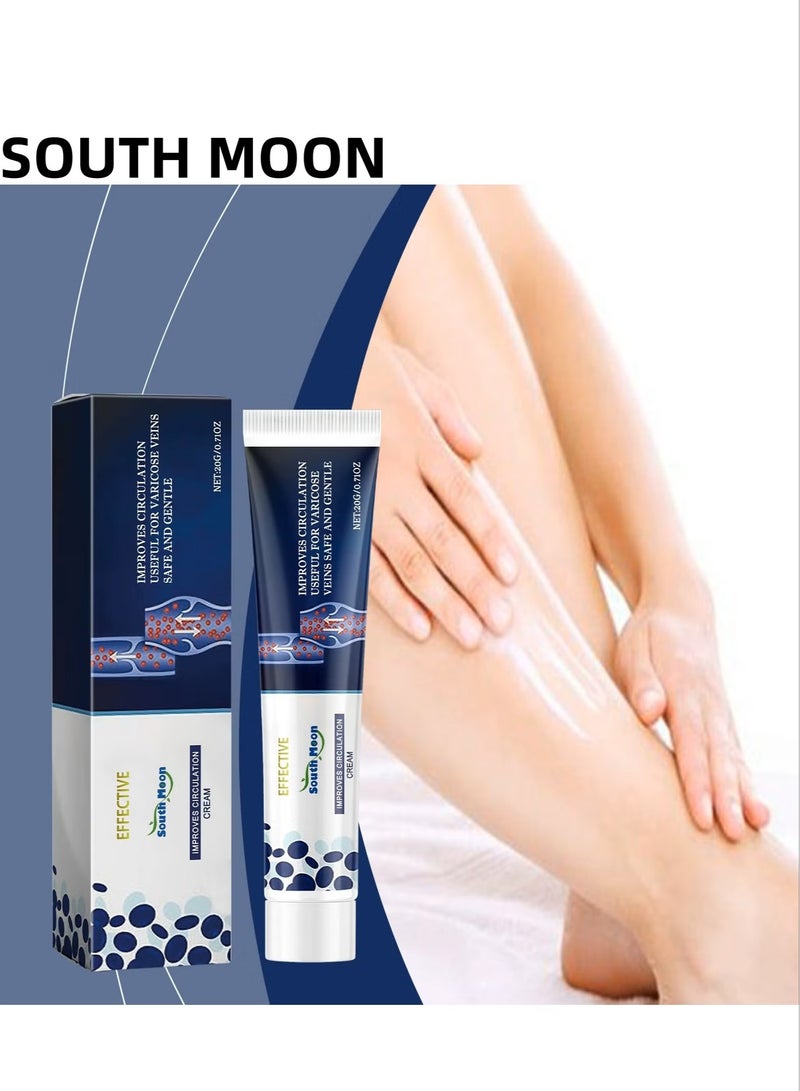 SOUTH MOON Cream Ayurvedic Solution For Management Of Varicose Veins, Spider Veins, Varicocele Helps reach the root cause of varicose veins Reduces Cramps, Itching & Swelling. Single Tube (20 gms).  - Image 1