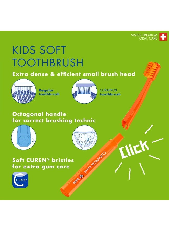 Curaprox Kids Travel Set Orange - Image 3