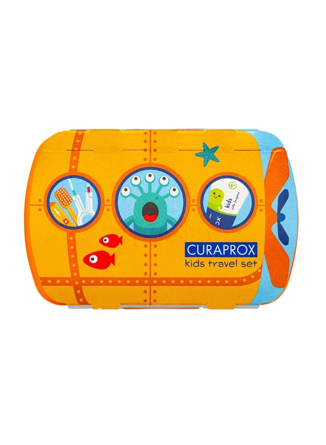 Curaprox Kids Travel Set Orange - Image 1