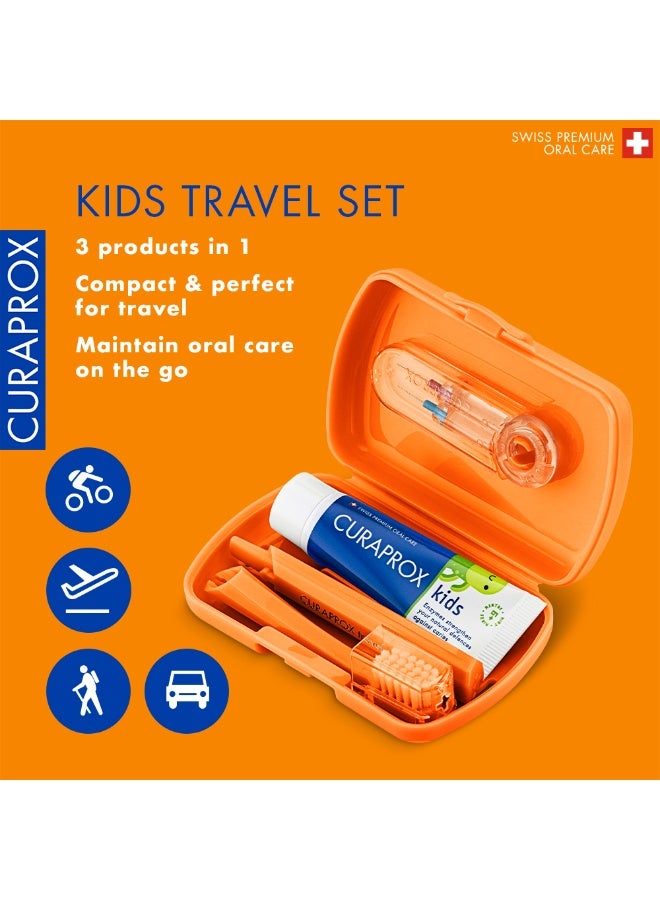 Curaprox Kids Travel Set Orange - Image 2