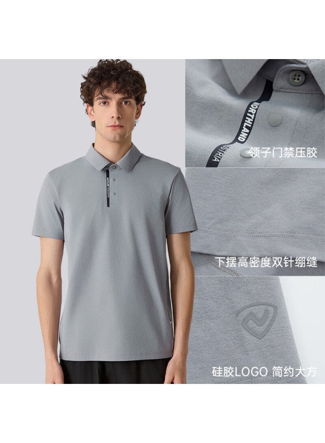 Northland New Men'S Moisture-Wicking Quick-Dry Polo Shirt Outdoor Sun Protection Elastic Antibacterial Turn-Down Collar Short Sleeve T-Shirt Men - Image 1