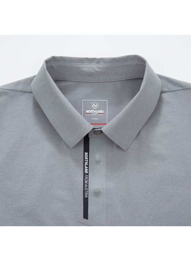 Northland New Men'S Moisture-Wicking Quick-Dry Polo Shirt Outdoor Sun Protection Elastic Antibacterial Turn-Down Collar Short Sleeve T-Shirt Men - Image 4