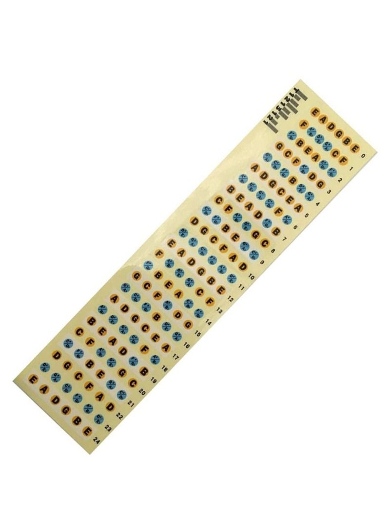 Click to open expanded view Mike Music Guitar Fretboard Note Decals Fingerboard Frets Map Sticker for Beginner Learner Practice Fit 6 Strings Acoustic Electric Guitar(Guitar-Multicolor) - Image 1