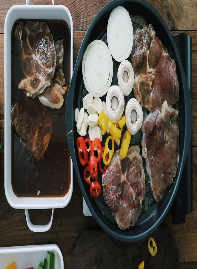 TECHEF - Korean BBQ Nonstick Grill Pan, KBBQ Grill Pan, PFOA-Free, Dishwasher Oven Safe, Made in Korea - Image 2