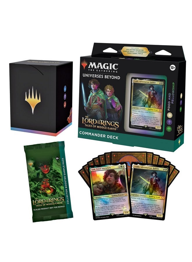 Magic the Gathering Magic The Gathering The Lord of The Rings: Tales of Middle-Earth Commander Deck 2 + Collector Booster Sample Pack  - Image 1
