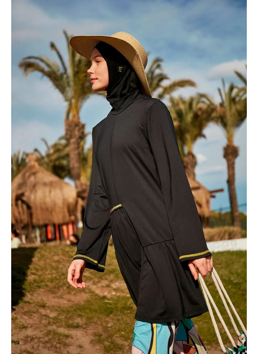 Marina Lycra Black Fully Covered Hijab Swimsuit M2469