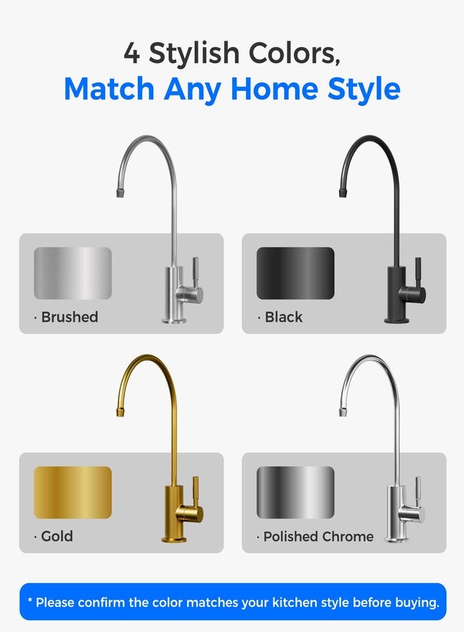 ووتر دروب صنبور فلتر مياه التناضح العكسي Waterdrop G2FCT-Gold، ذهبي مصقول - Image 3