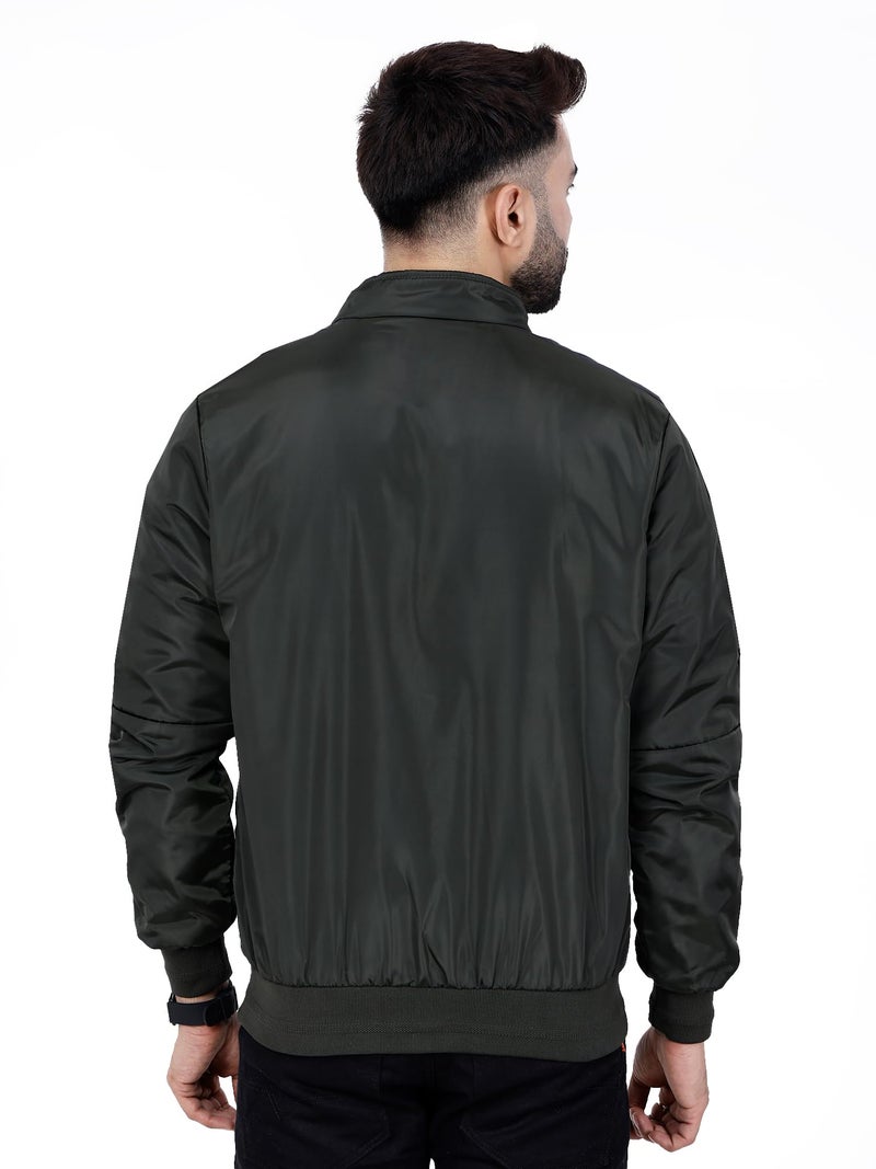 Dollar Dolllar Jackets for Men Stylish latest Casual Zipper Bomber Winter Jacket Full Sleeve Water Resistant Jacket for Men Non Reversible - Image 3