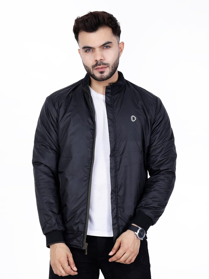 Dollar Dolllar Jackets for Men Stylish latest Casual Zipper Bomber Winter Jacket Full Sleeve Water Resistant Jacket for Men Non Reversible - Image 2