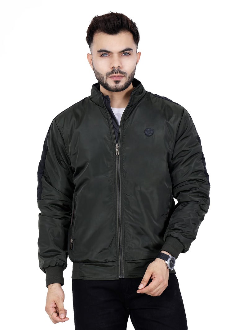 Dollar Dolllar Jackets for Men Stylish latest Casual Zipper Bomber Winter Jacket Full Sleeve Water Resistant Jacket for Men Non Reversible - Image 1