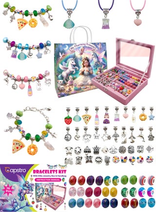 76 Pcs Charm Bracelet Making Kit