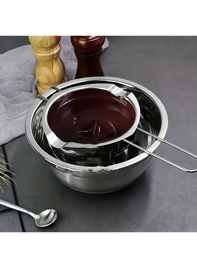 1pc Stainless Steel Double Boiler Melting Pot Heat Resistant For Chocolate Cheese Wax - Image 2