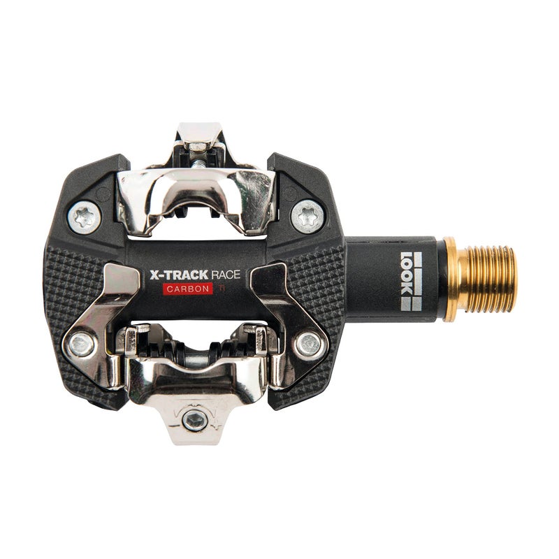 LOOK Cycle - X-Track Race Carbon Ti MTB Bike Pedals - Standard SPD Mechanism Compatible - Carbon Body, Titanium Axle - Clipless Pedal - Large Platform - Extremely Reliable Ultralight Clip in Pedals - Image 2