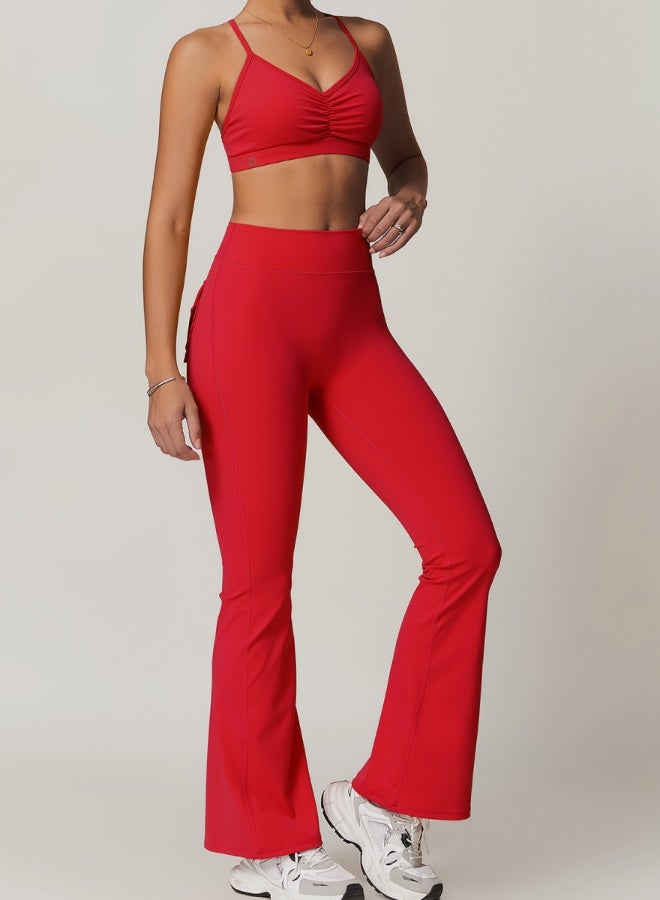 KAWN.YOGA Womens V-Neck Sports Bra  - Image 5