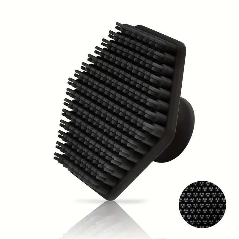 HOFASON Silicone Body Scrubber, Shower Scrubber for Nourishing Cleaning & Exfoliating Your Skin Lather Boosting Bristles with Ergonomic Non Slip Handle, Body Exfoliator for Men and Women bath brush - Image 1