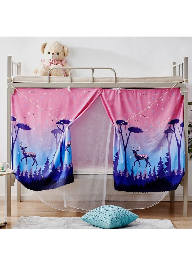 Bluejw Artistic Cartoon Designed Lower Deck Curtain Cotton Blend - Image 1