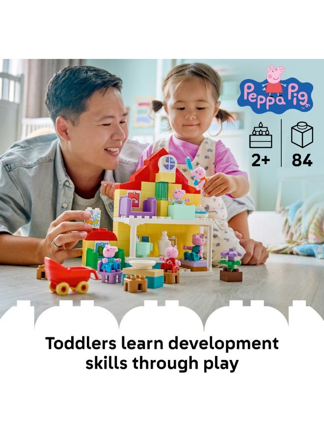 LEGO DUPLO Peppa Pig Family House Toy with Figures 10467 (Age 2+, 84 Pieces) - Image 3