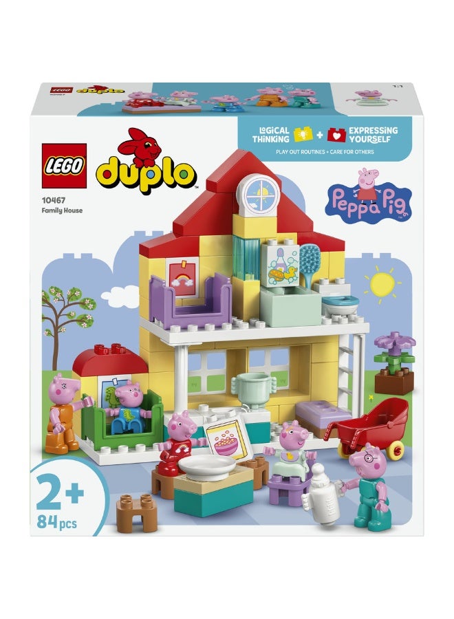 LEGO DUPLO Peppa Pig Family House Toy with Figures 10467 (Age 2+, 84 Pieces) - Image 2