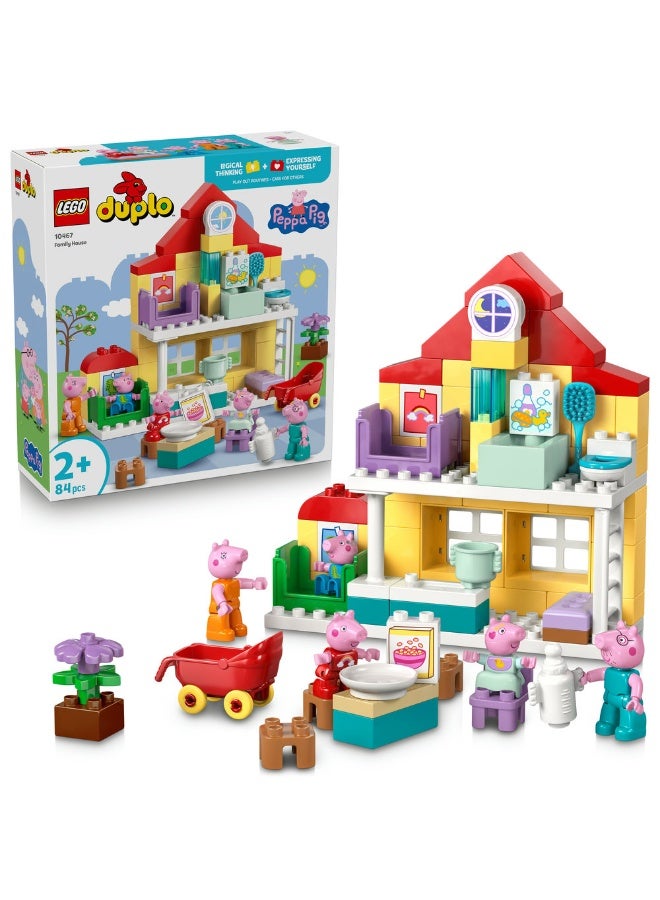 LEGO DUPLO Peppa Pig Family House Toy with Figures 10467 (Age 2+, 84 Pieces) - Image 1