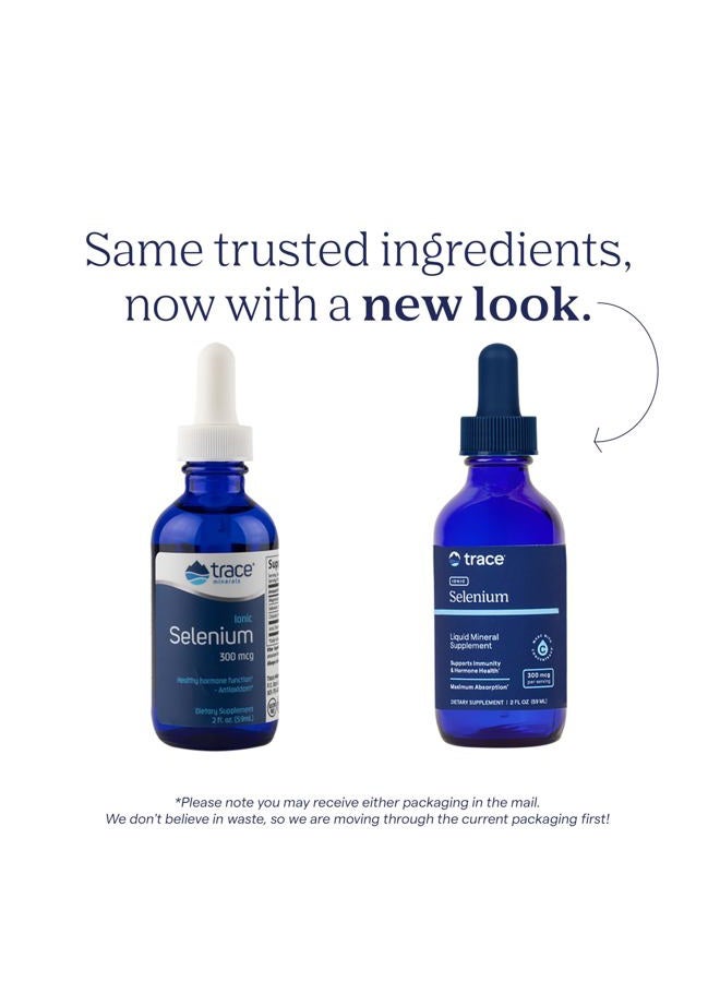 Trace Minerals Liquid Ionic Selenium 300 mcg Dietary Supplement | Antioxidant, Supports Immunity, Thyroid Health | Vegan, Gluten Free, Non-GMO | 2 fl oz (1 pack), 48 servings - Image 3