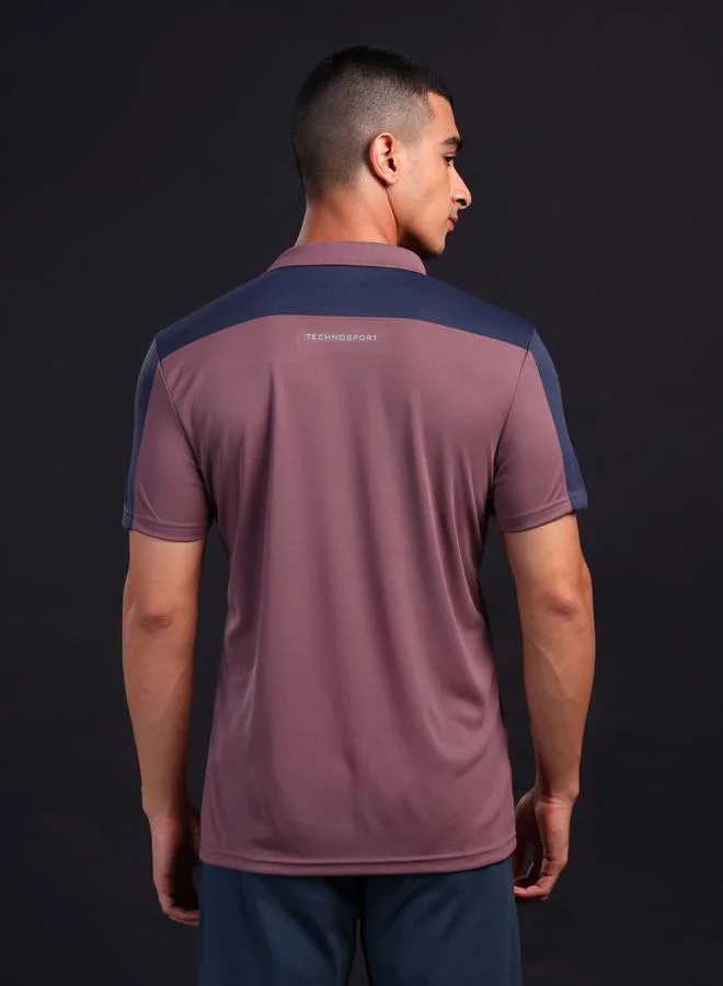 Technosport Technosport Men Color Block Relaxed Fit Polo