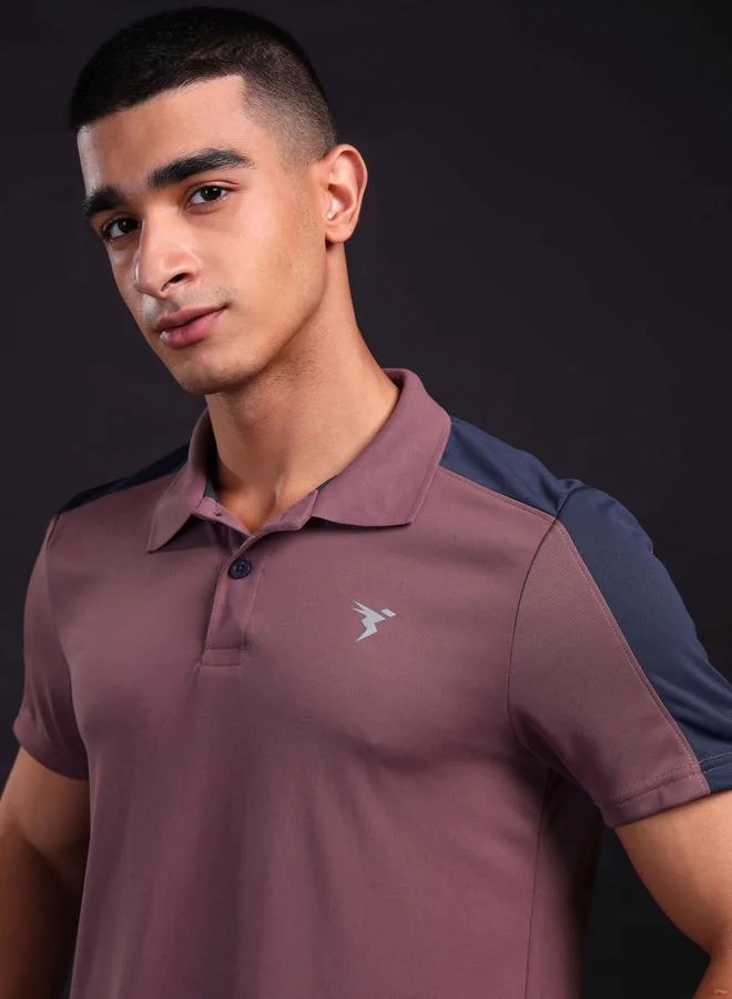 Technosport Technosport Men Color Block Relaxed Fit Polo