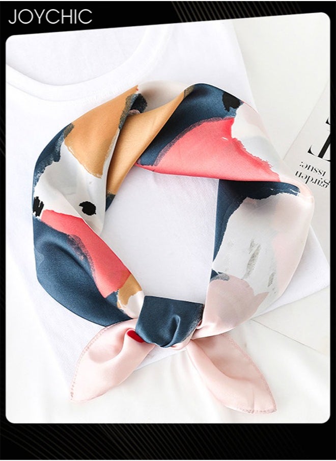Joychic - Women Trendy Versatile Printed Spring and Summer Small Square Scarf Sun Protection Lightweight Multifunctional for Everyday Use - Image 1