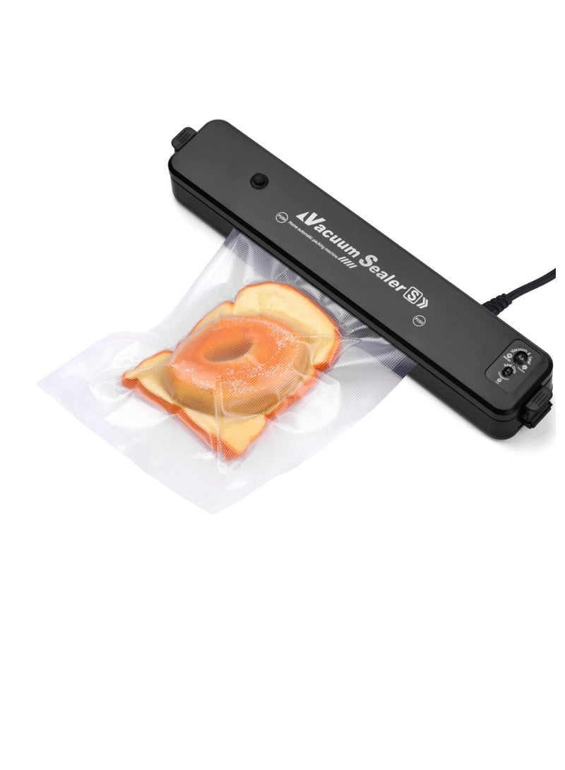 Excefore Food Vacuum Sealer Machine, Dry Moist Food Saver, Automatic Food Sealer with 10 Vacuum Bags Fresh Keeping Food Sealing, Perfect for Meat, Vegetables, Fruits, Snacks - Image 1
