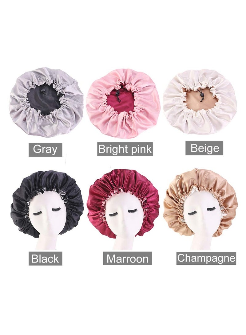 ORiTi 3-Piece Satin Bonnet Adjustable Sleep Cap for Women - Image 2
