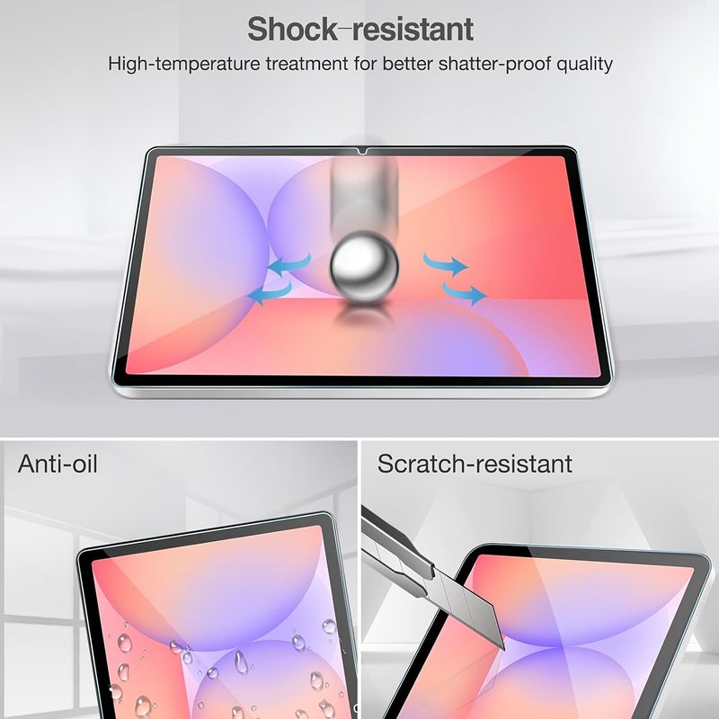 2 × واقي شاشة لجهاز Galaxy Tab S10 FE 2025 مقاس 11 بوصة، مقاوم للخدوش، لامع، متوافق مع قلم S Pen - Image 2