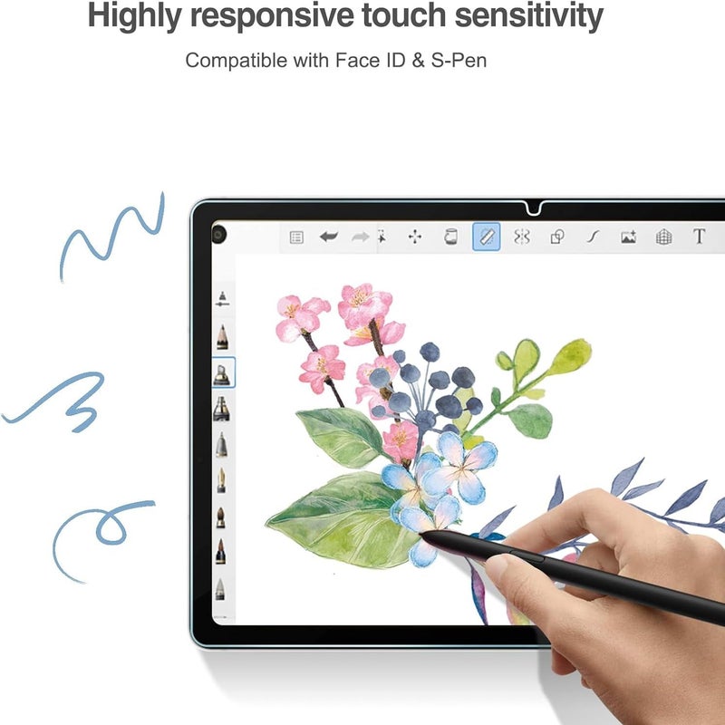 2 × واقي شاشة لجهاز Galaxy Tab S10 FE 2025 مقاس 11 بوصة، مقاوم للخدوش، لامع، متوافق مع قلم S Pen - Image 5
