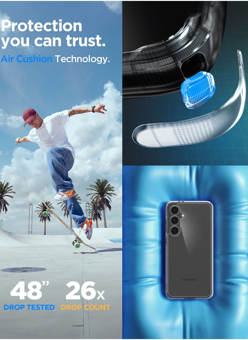 Spigen - Ultra Hybrid Samsung Galaxy S24 FE Case Cover - Crystal Clear - Image 1