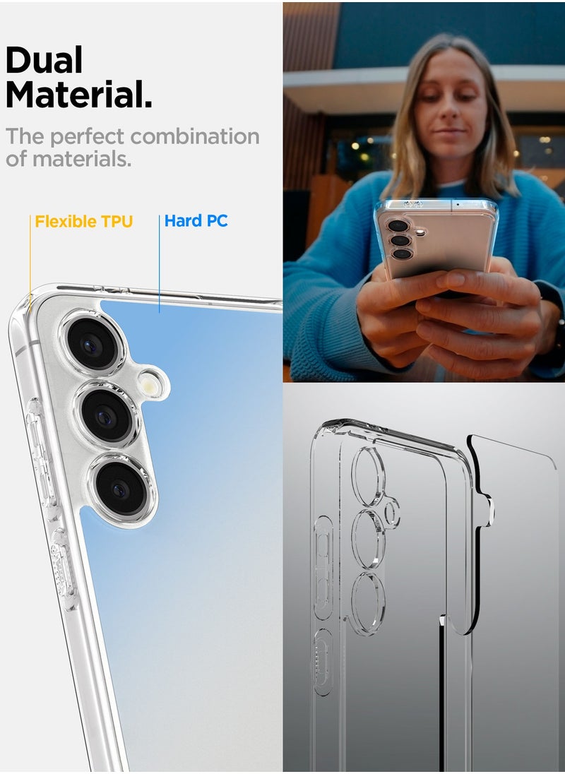Spigen - Ultra Hybrid Samsung Galaxy S24 FE Case Cover - Crystal Clear - Image 1