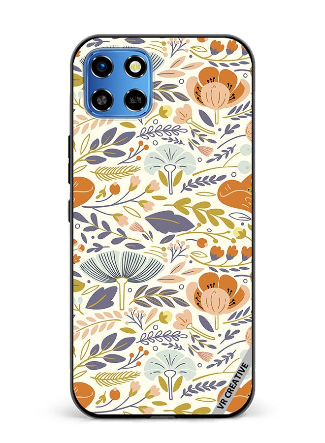 VR CREATIVE Protective Case Cover For Infinix Smart 6 HD Orangiea Design Multicolour - Image 1