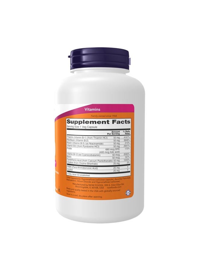Now Foods, B-50, 250 Veg Capsules (pack of 2) - Image 3
