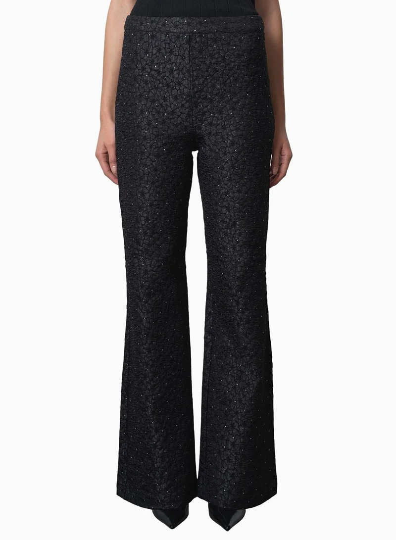 French Connection Yelena Jacquard Flared Trouser