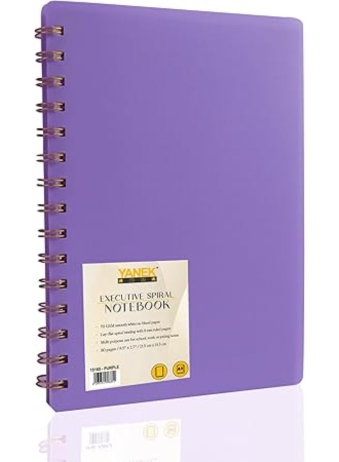يانيك دفتر يانيك الحلزوني A5 – دفتر ملاحظات بغلاف صلب، 200 صفحة – مثالي للطلاب والمكتب والملاحظات الشخصية - Image 1