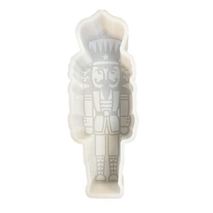 Nutcracker Christmas Holiday Freshie Mold for Unscented Aroma Beads Toy Soldier Car Candle Silicone Mold | Heat Resistant 450 F 6x2x1 inch