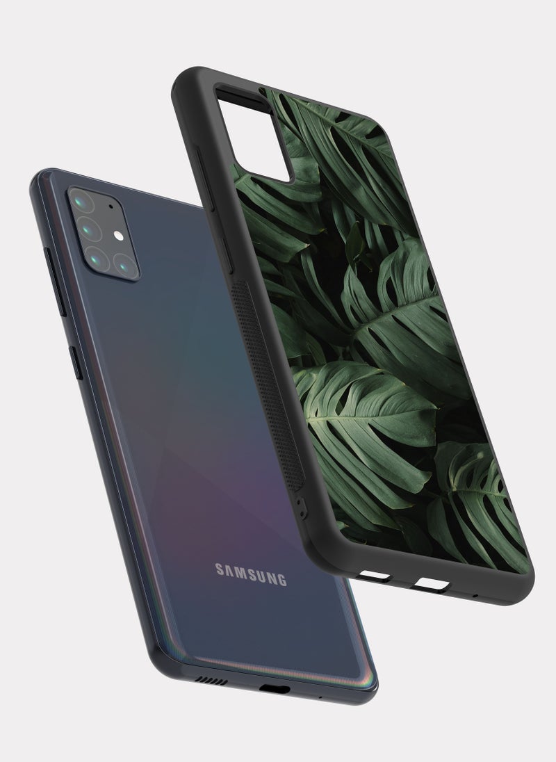 PXLAAT Samsung Galaxy A51 case cover Green Leaves - Image 2
