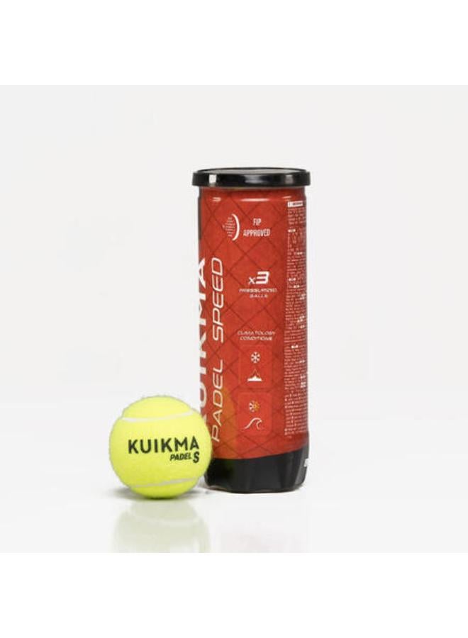 KUIKMA Pressurised Padel Balls Kuikma PB Speed - Pack of 3 - Image 4