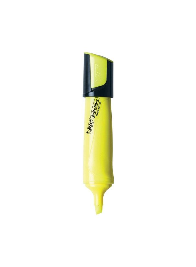 Bic Brite Liner Flat Highlighter Chisel Tip For Broad Highlighting & Fine Underlining Assorted Colors 12Count  - Image 4