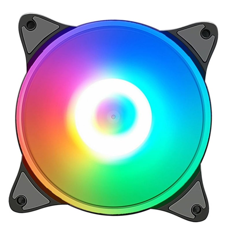 Colorful LED Cooling Fan For Desktop Computer High Airflow Silent Case Fan Easy Installation - Image 2