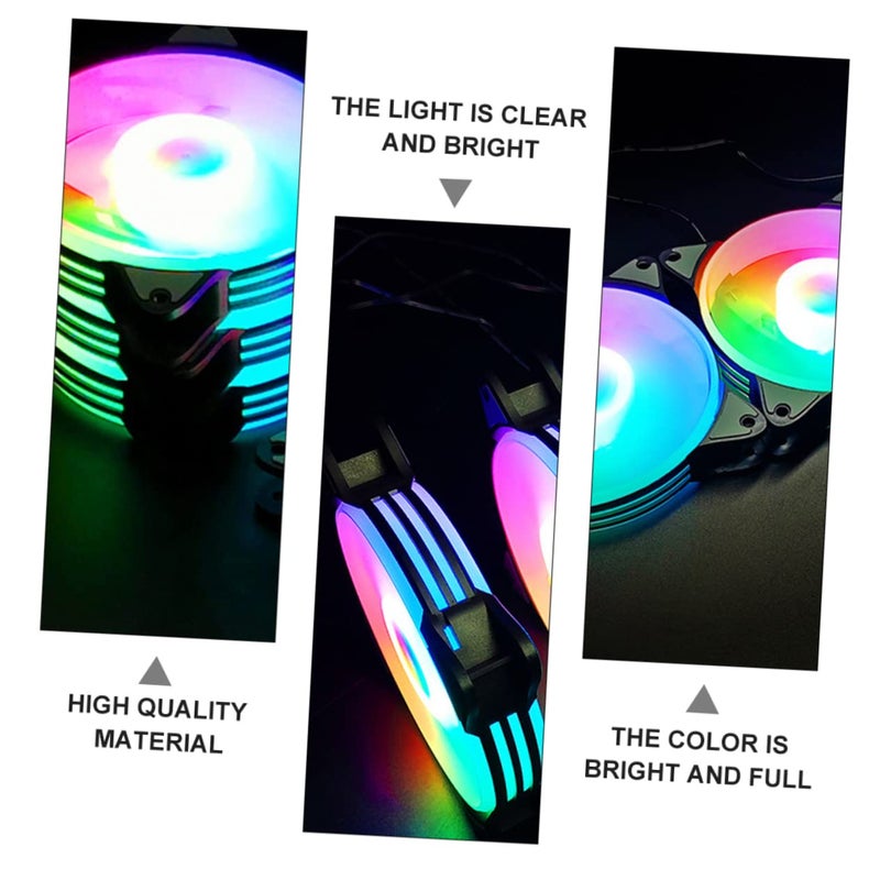 Colorful LED Cooling Fan For Desktop Computer High Airflow Silent Case Fan Easy Installation - Image 5